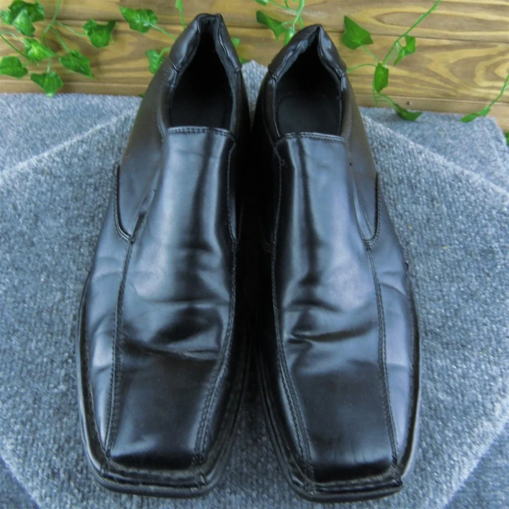 Dexter  Men Loafer Shoes Black Leather Slip On‎ Size 12 Medium